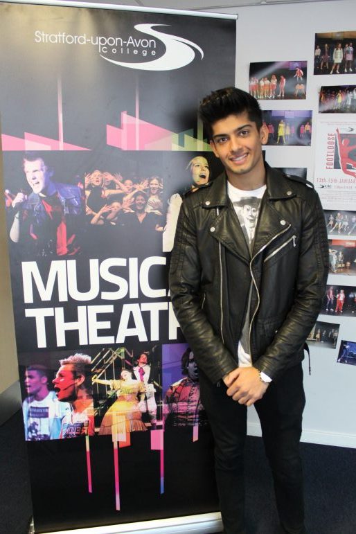 The 21-year-old studied musical theatre at Stratford-upon-Avon College after turning down a career in dentistry. s