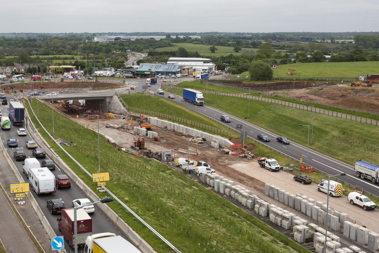 It is hoped the £106 million improvements to the junction will increase capacity and improve journey times. s
